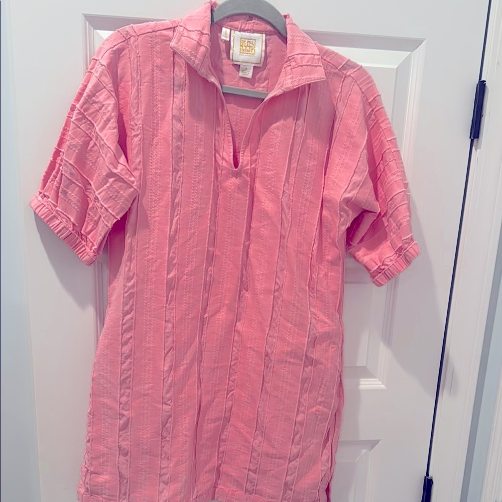 Pink Collared Women's Dress